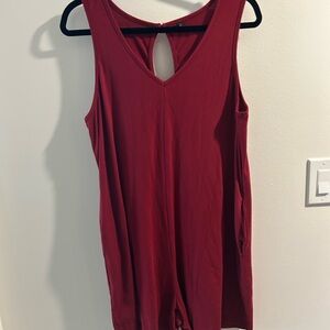 Sleeveless Berry Colored Romper
